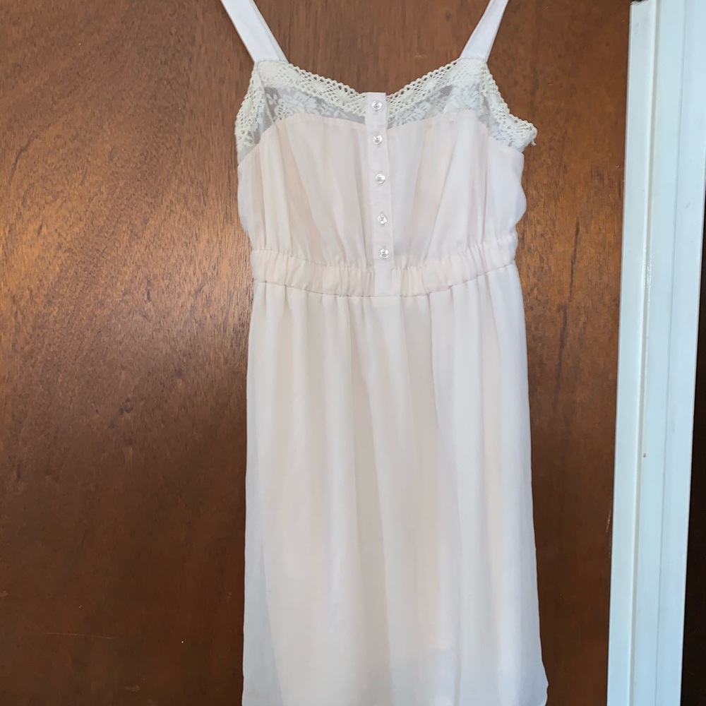 Cream/lace woman dress